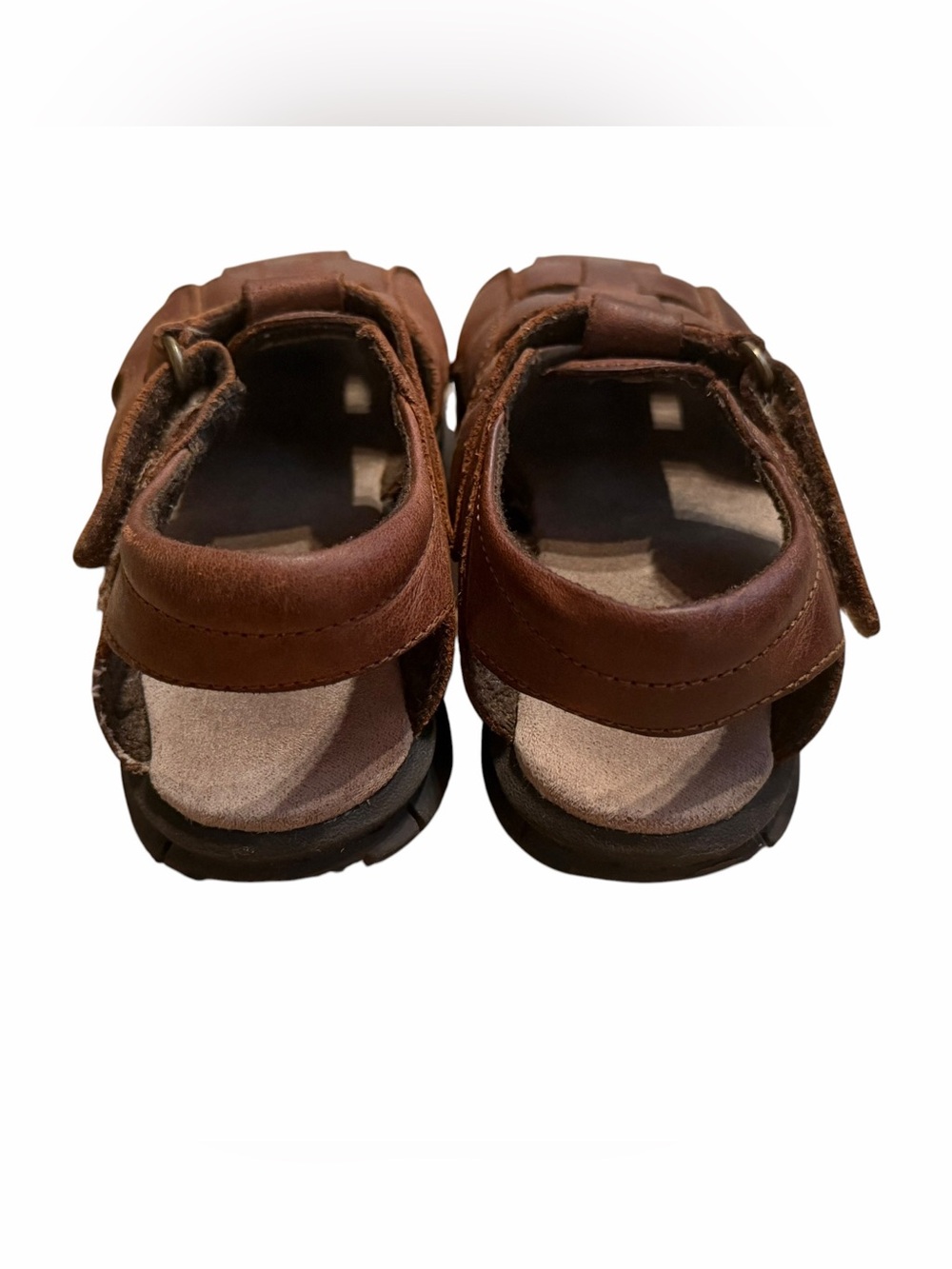 Stride Rite Little Boys Guppy Brown Leather sandal - Picture 4 of 6